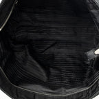 Prada Zip Shopping Tote Black Nylon Canvas — view 9