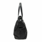 Prada Zip Shopping Tote Black Nylon Canvas — view 4