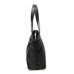 Prada Small Shoppingtote Black Nylon Canvas Tote — view 3