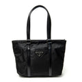 Prada Small Shoppingtote Black Nylon Canvas Tote