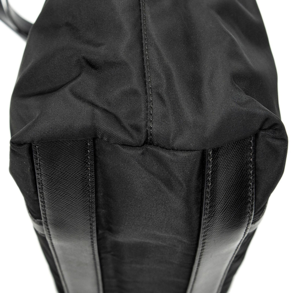 Prada Small Shoppingtote Black Nylon Canvas Tote — view 8