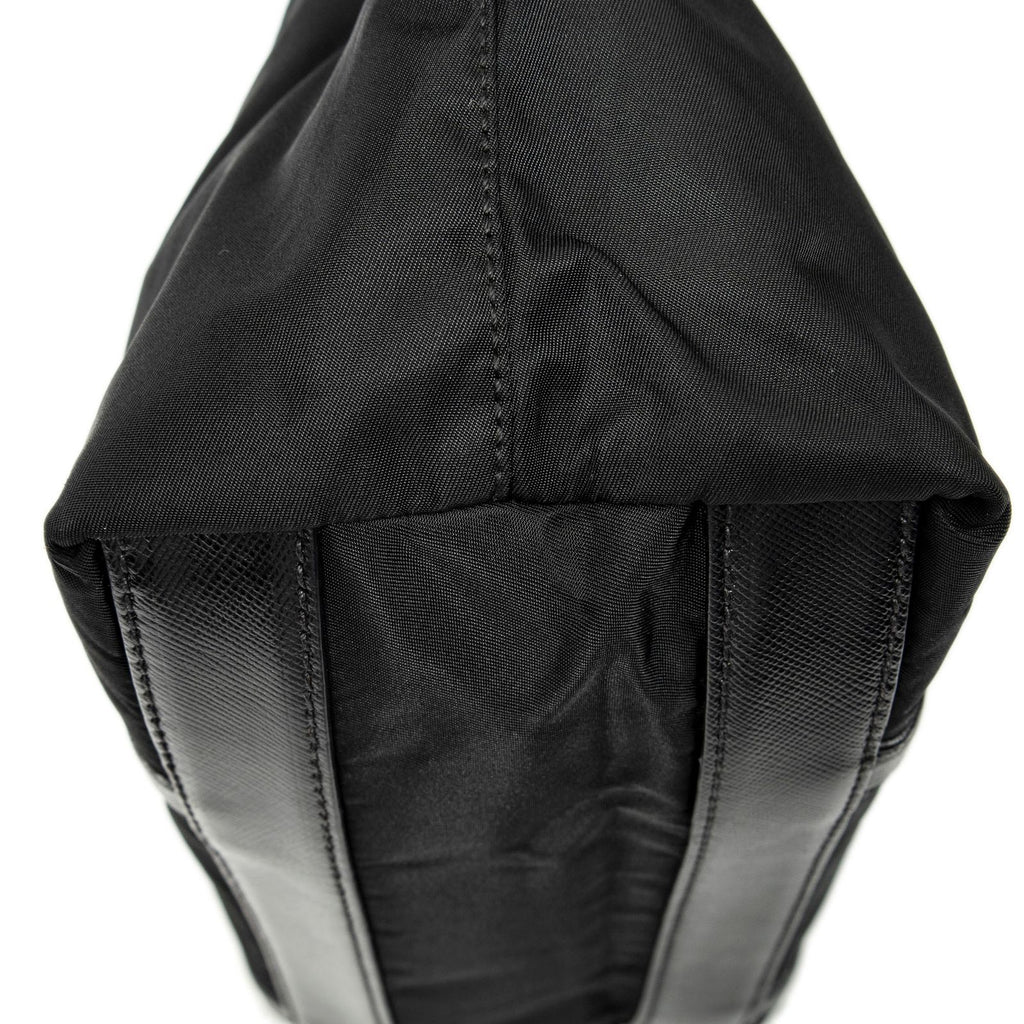 Prada Small Shoppingtote Black Nylon Canvas Tote — view 7