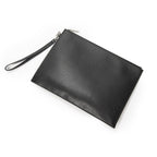 Saint Laurent Zip Clutch Black Gray Leather