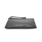 Saint Laurent Zip Clutch Black Gray Leather — view 3
