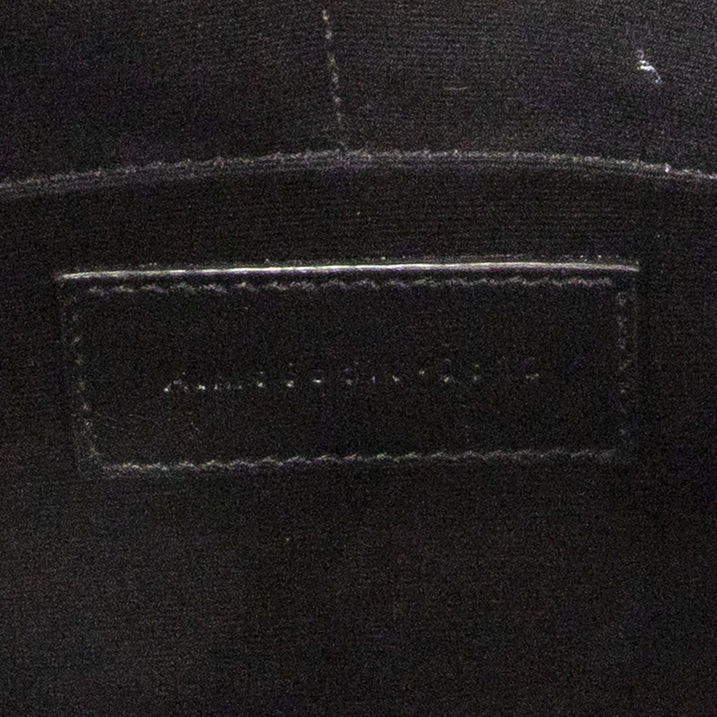 Saint Laurent Zip Clutch Black Gray Leather — view 5
