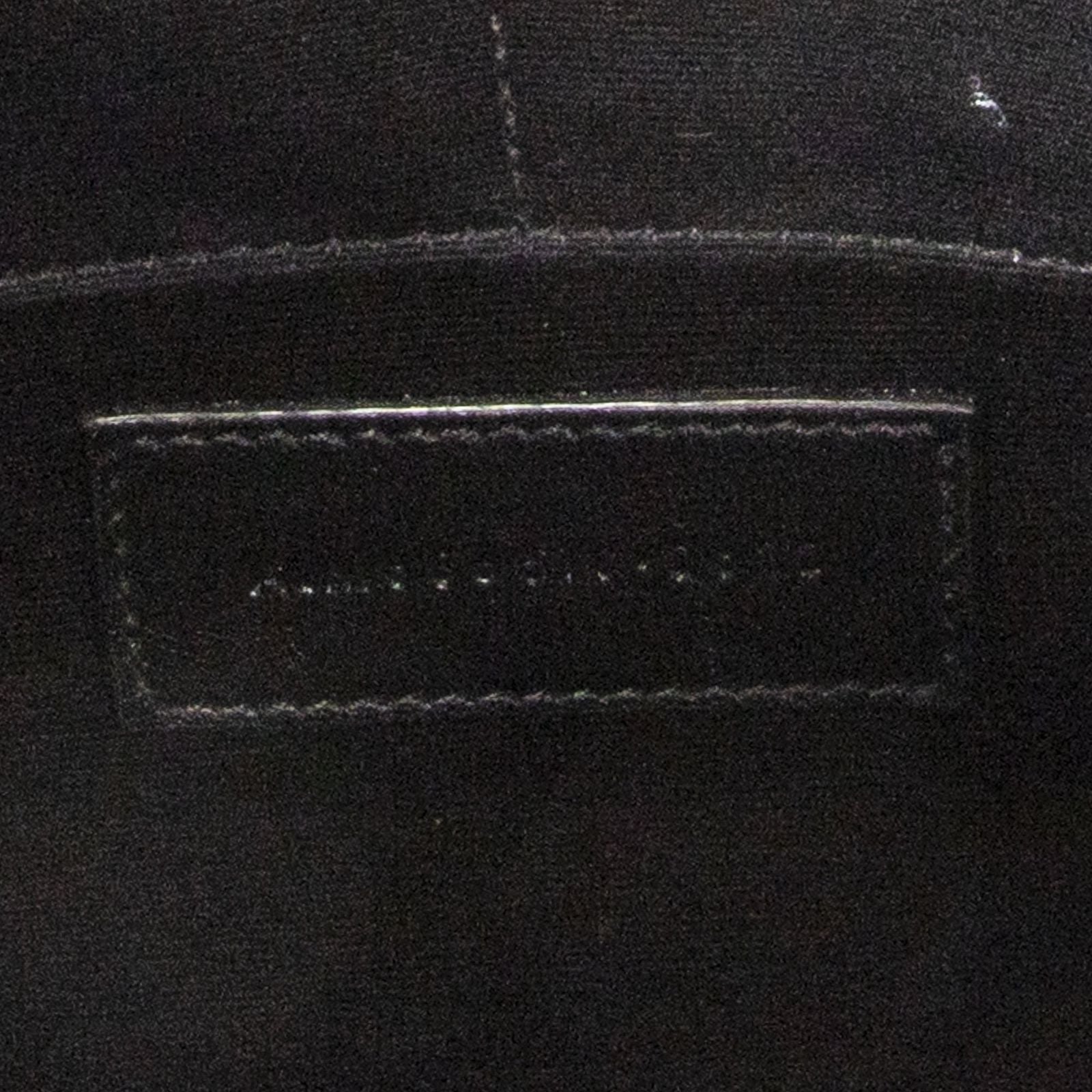 Saint Laurent Zip Clutch Black Gray Leather — view 5