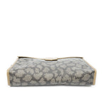 Saint Laurent Vintage Zip Clutch Brown Giraffe Print Coated Canvasa — view 3