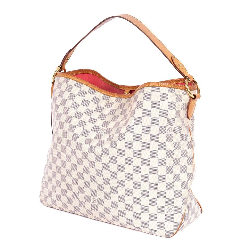Louis Vuitton Delightful Ivory Damier Azur Handbag — view 2