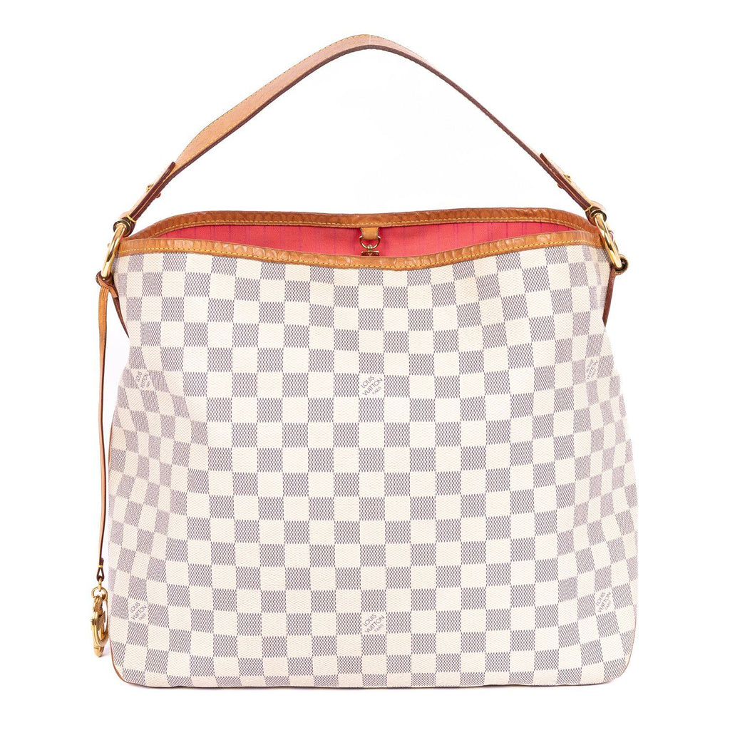 Louis Vuitton Delightful Ivory Damier Azur Handbag — view 5
