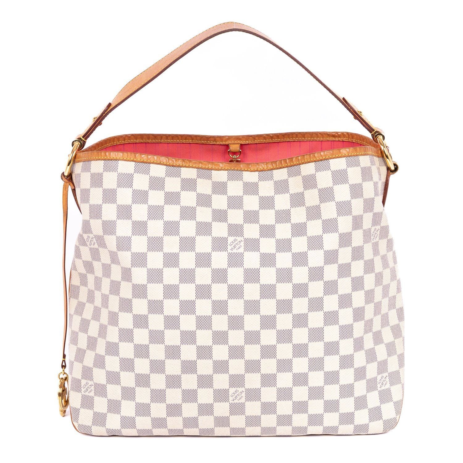 Louis Vuitton Delightful Ivory Damier Azur Handbag — view 5