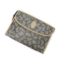 Saint Laurent Vintage Toiletries Pouch Brown Giraffe Print Coated Canvasab