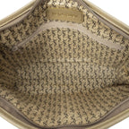 Saint Laurent Vintage Toiletries Pouch Brown Giraffe Print Coated Canvasab — view 4