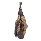 Gucci Jackie Hobo Dark Brown Monogram Canvas — view 4
