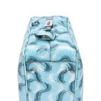 Prada Bowlet Turquoise Print Saffiano Leather Handbag — view 8