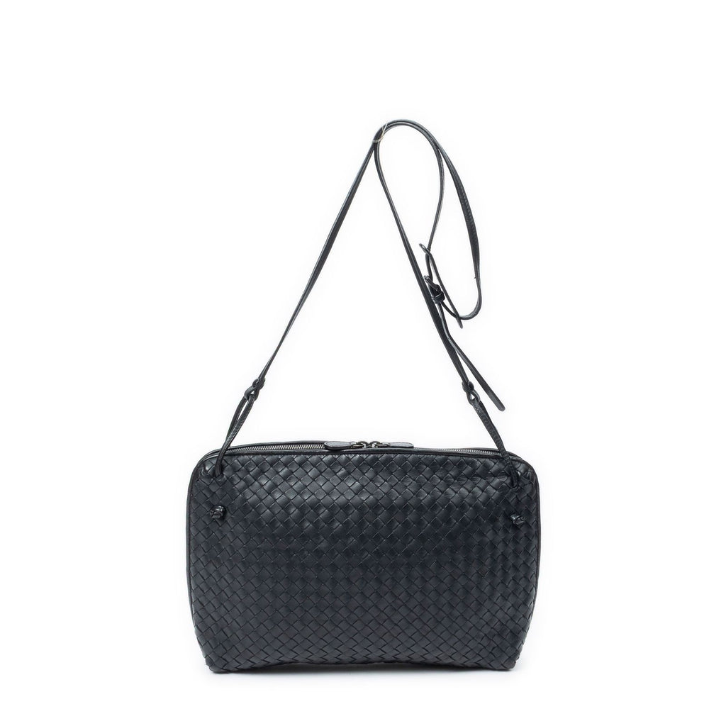 Bottega Veneta Nodini Crossbody Black Intrecciato Leather — view 5