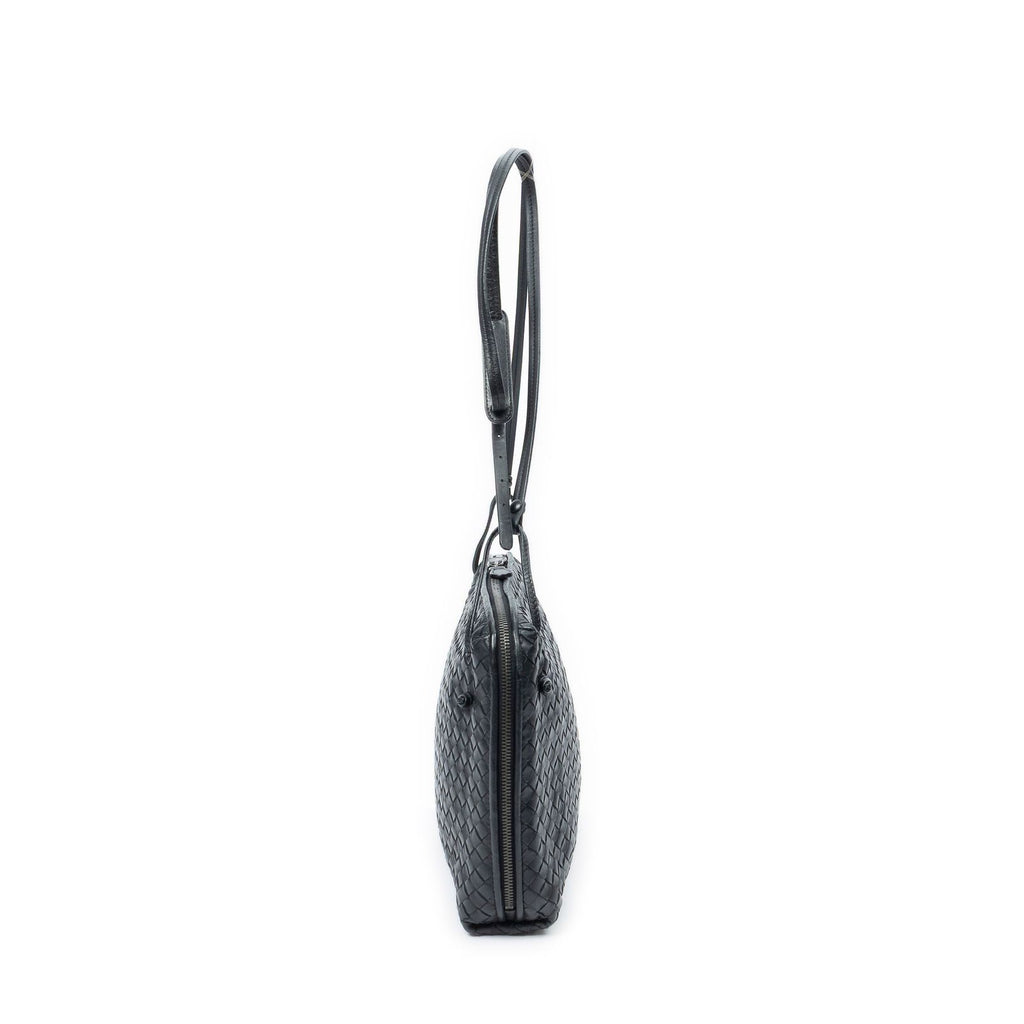 Bottega Veneta Nodini Crossbody Black Intrecciato Leather — view 4