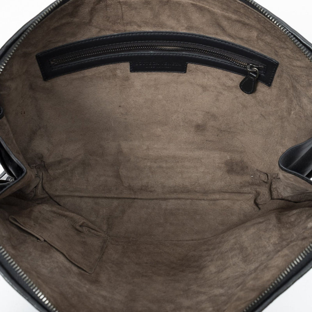 Bottega Veneta Nodini Crossbody Black Intrecciato Leather — view 9