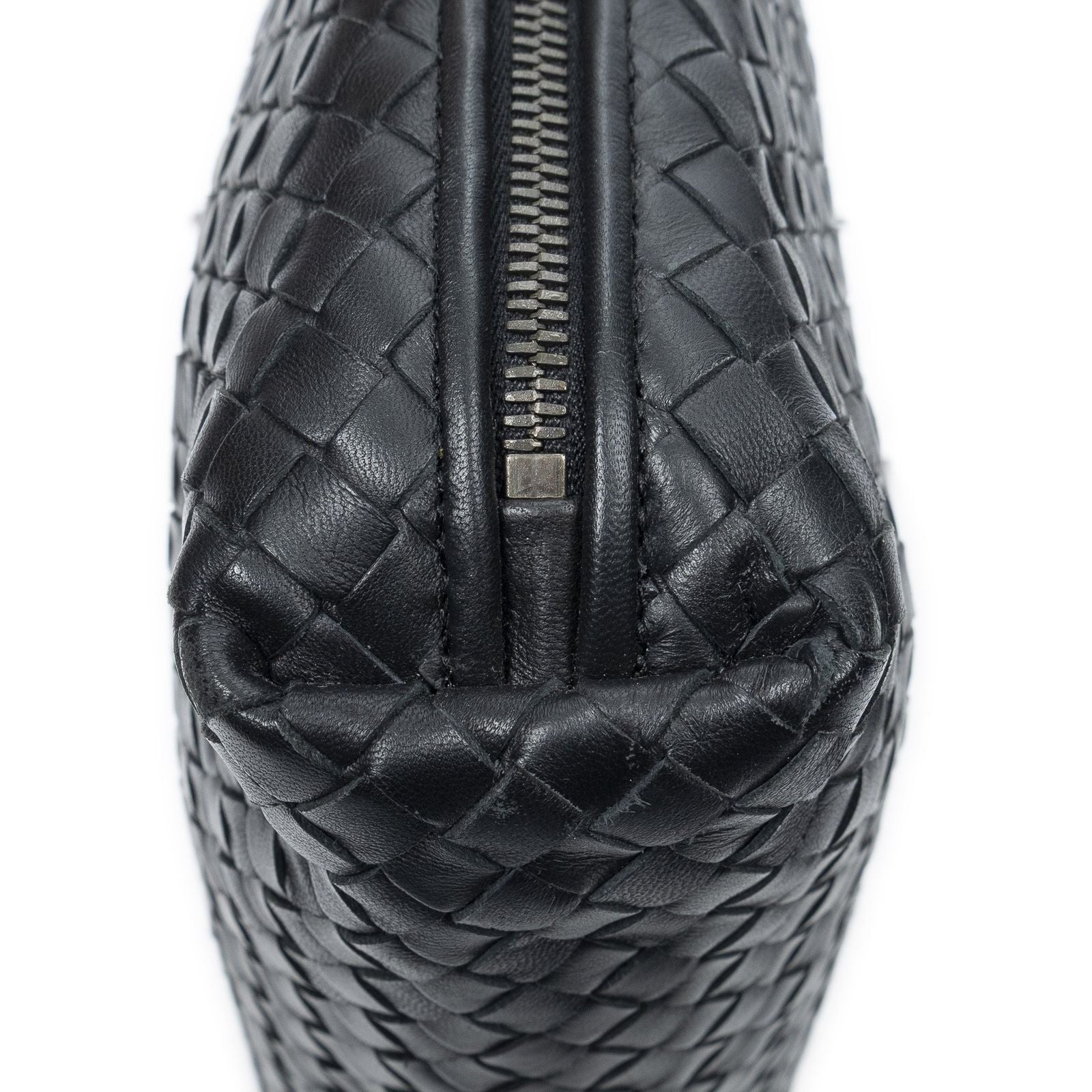 Bottega Veneta Nodini Crossbody Black Intrecciato Leather — view 8