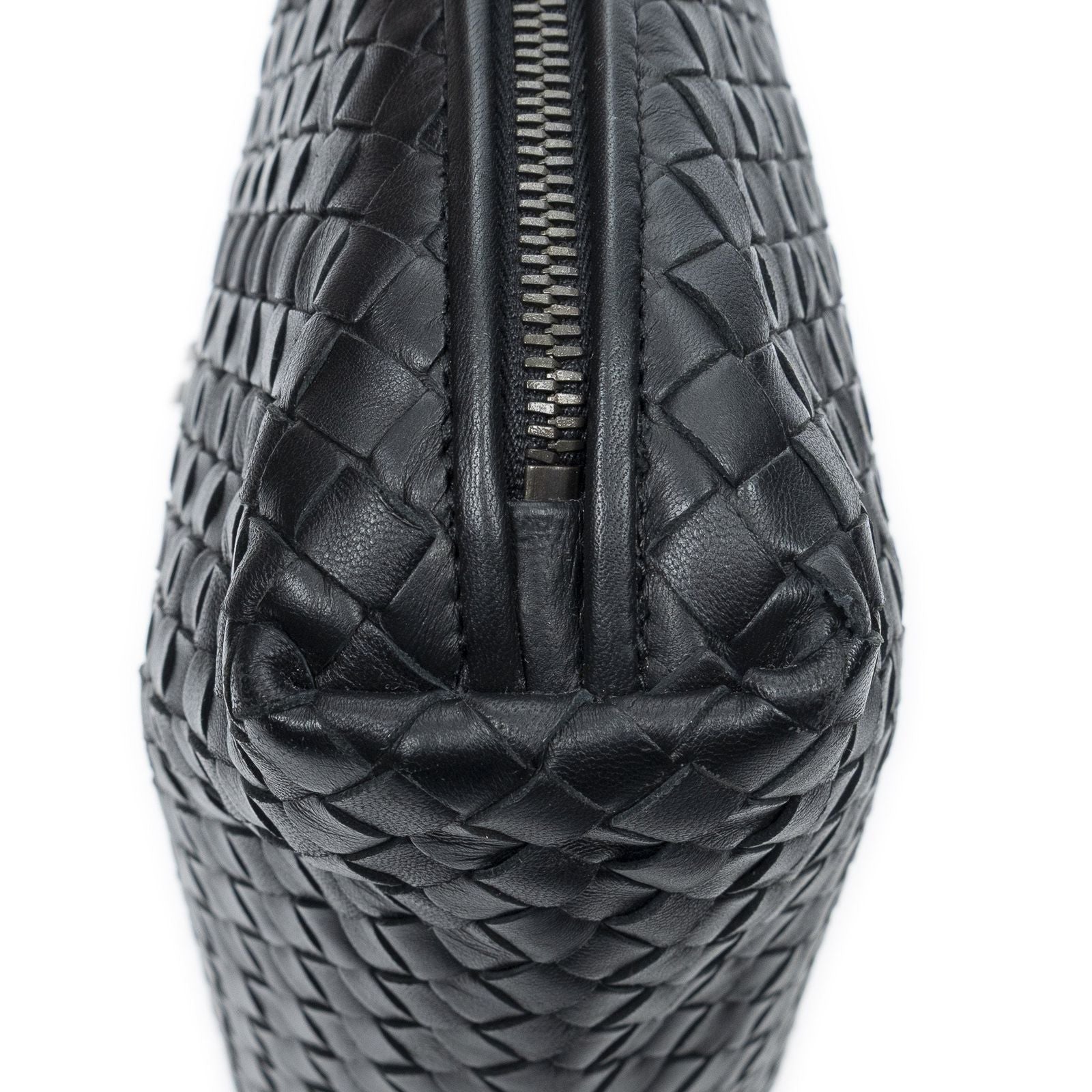 Bottega Veneta Nodini Crossbody Black Intrecciato Leather — view 7