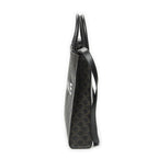Celine Small Vertical Cover Tote Black Brown Triomphe Canvas — view 3
