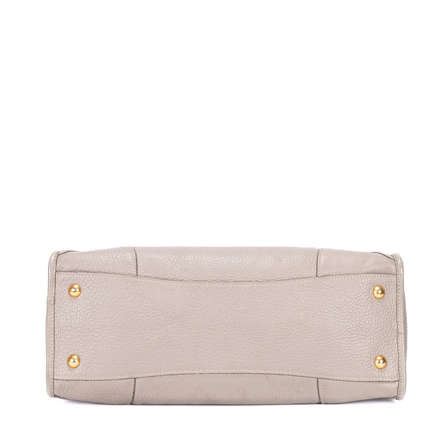 Prada Motor Tote Gray Vitello Phenixa — view 6