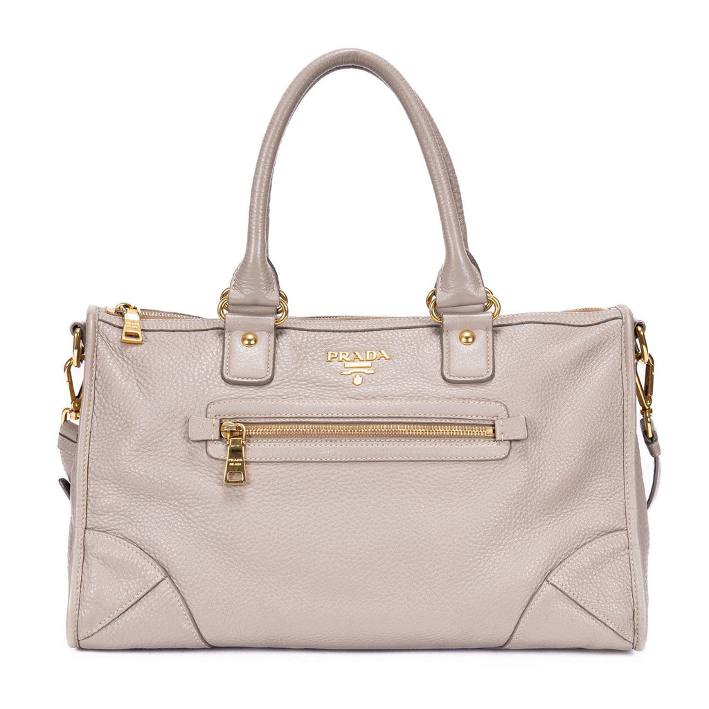 Prada Motor Tote Gray Vitello Phenixa