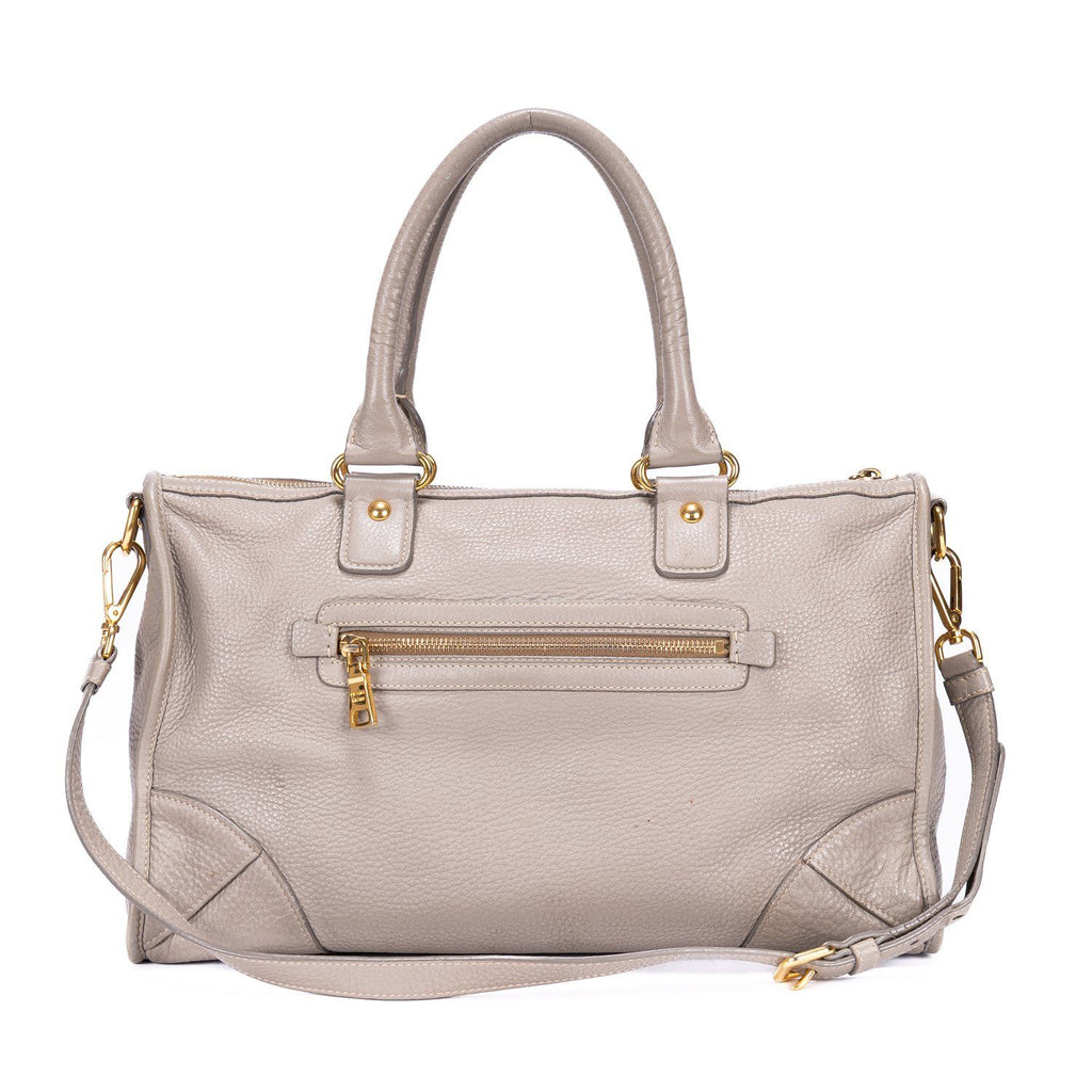Prada Motor Tote Gray Vitello Phenixa — view 5