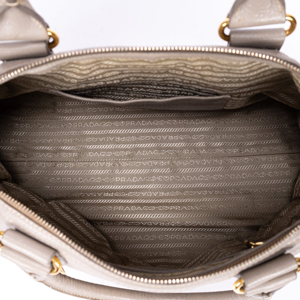 Prada Motor Tote Gray Vitello Phenixa — view 9