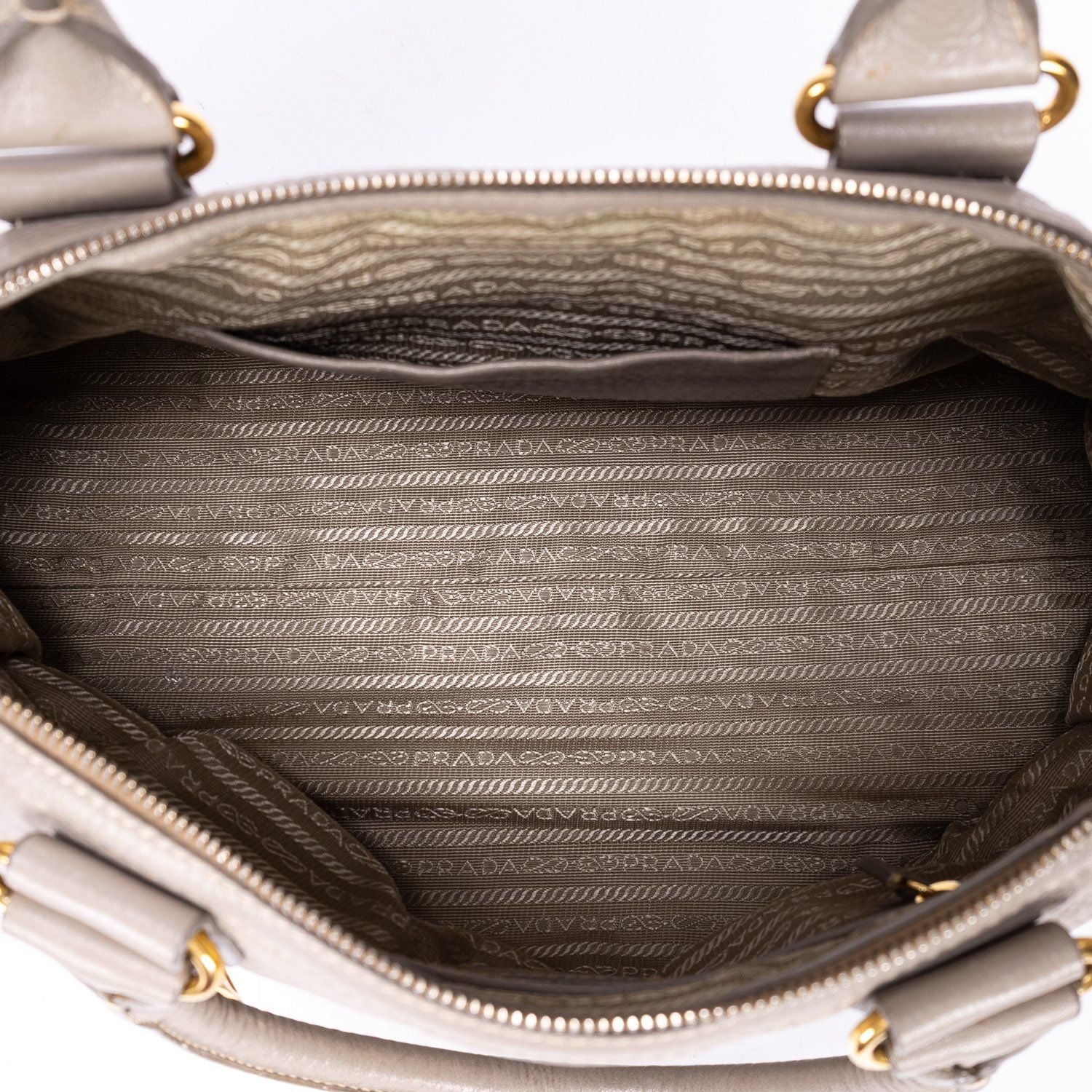 Prada Motor Tote Gray Vitello Phenixa — view 9