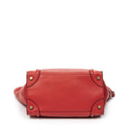 Celine Mini Luggage Red Grain Calf Skin Leather — view 6