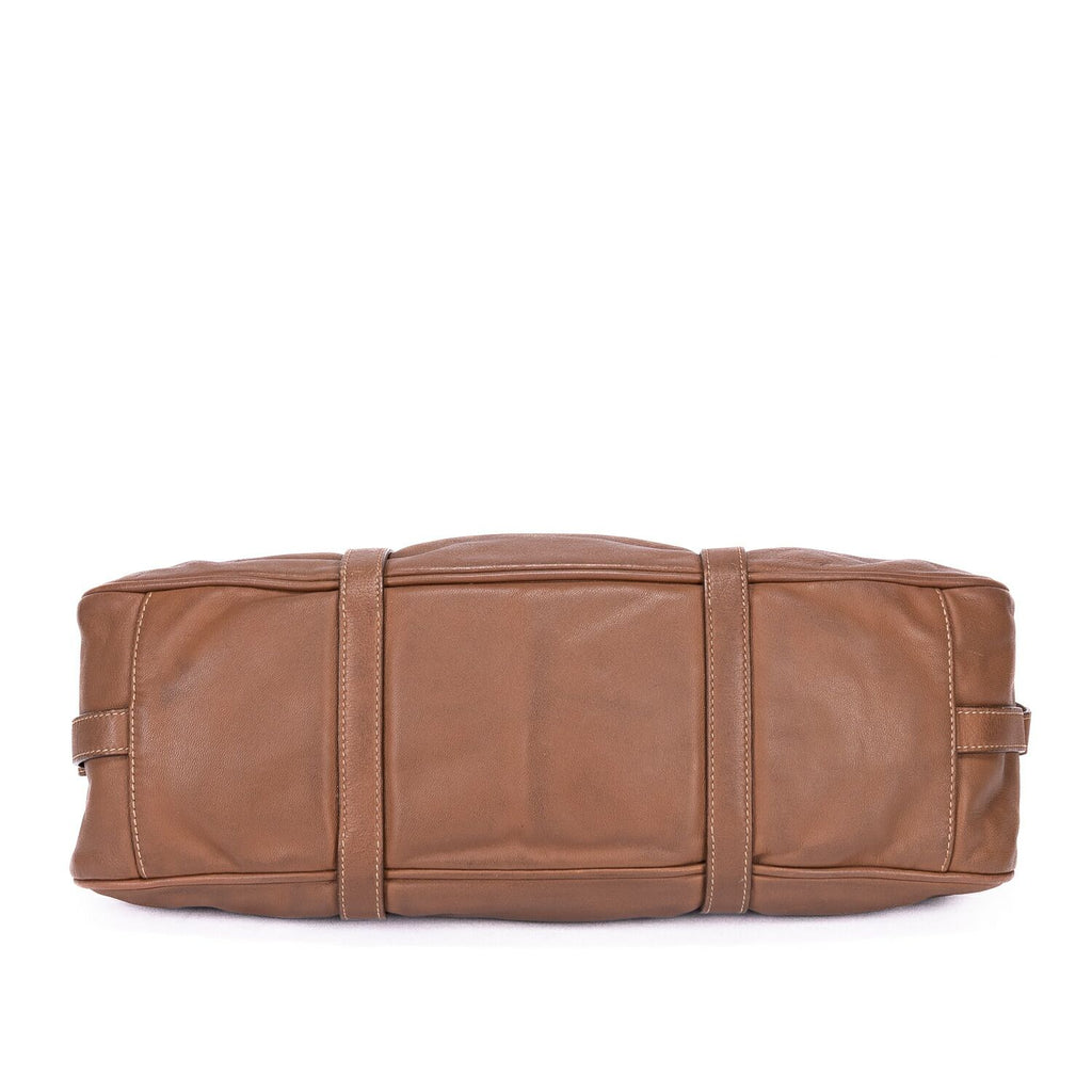 Prada Bowlet Brown Calfskin Leather Shoulder — view 6