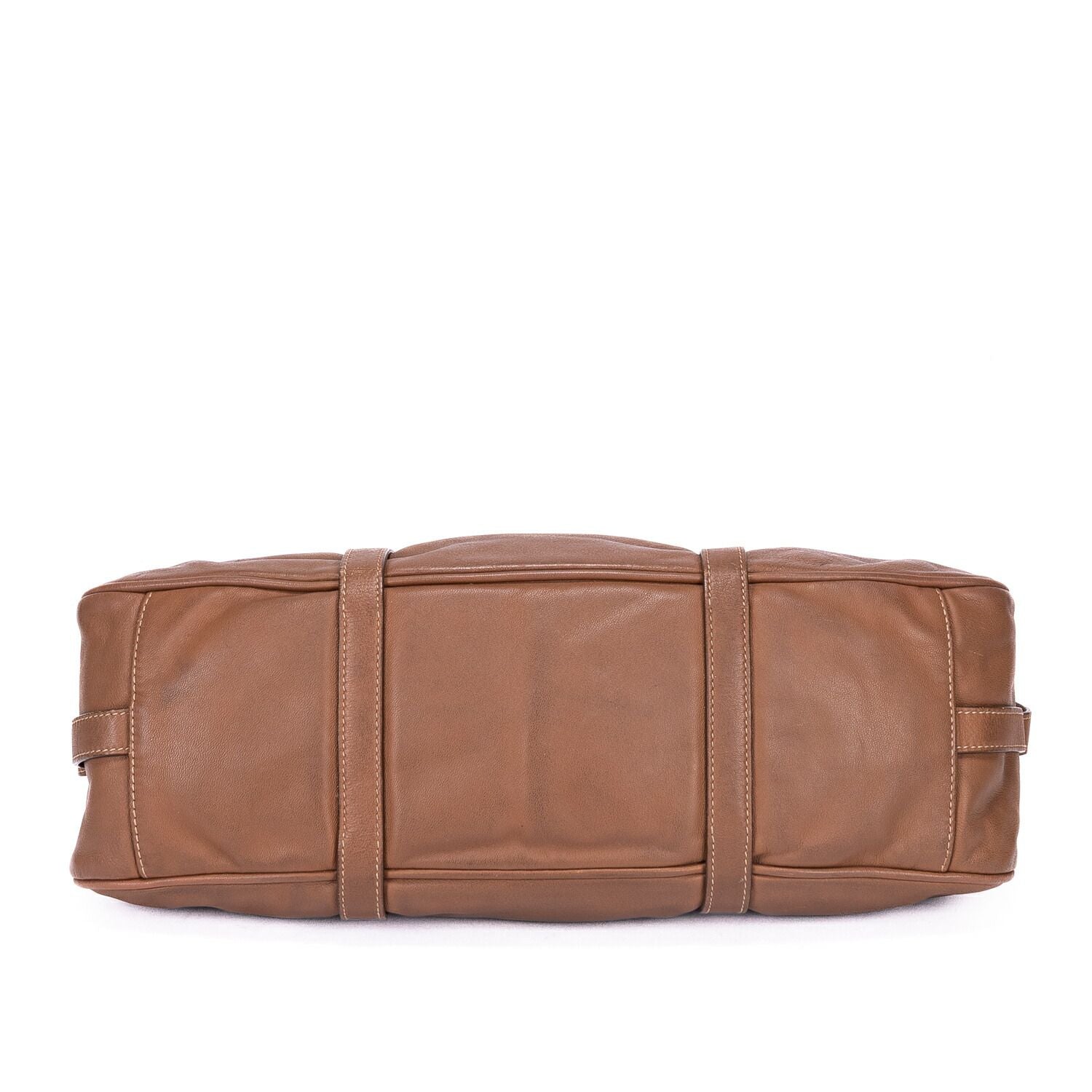 Prada Bowlet Brown Calfskin Leather Shoulder — view 6