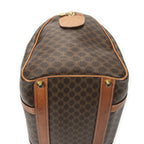 Celine Vintage Small Boston Brown Macadam Canvas Handbag — view 7