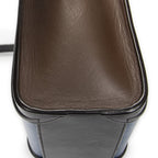 Celine Nano Tricolor Luggage Blue Dark Brown Calfskin Leather — view 7