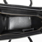 Celine Micro Luggage Black White Calfskin Leather — view 9