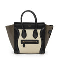 Celine Micro Luggage Black White Calfskin Leather