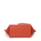 Celine Midi Trapeze Red Grain Calf Skin Leather Shoulder — view 6