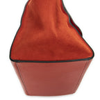 Celine Midi Trapeze Red Grain Calf Skin Leather Shoulder — view 7