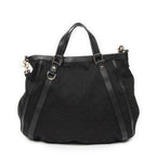 Gucci Convertible Tote Black GG Canvas — view 5