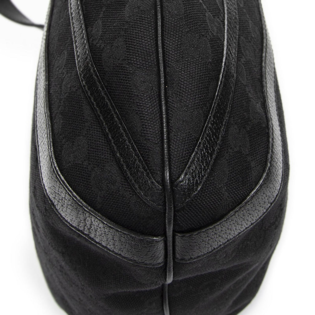 Gucci Convertible Tote Black GG Canvas — view 7
