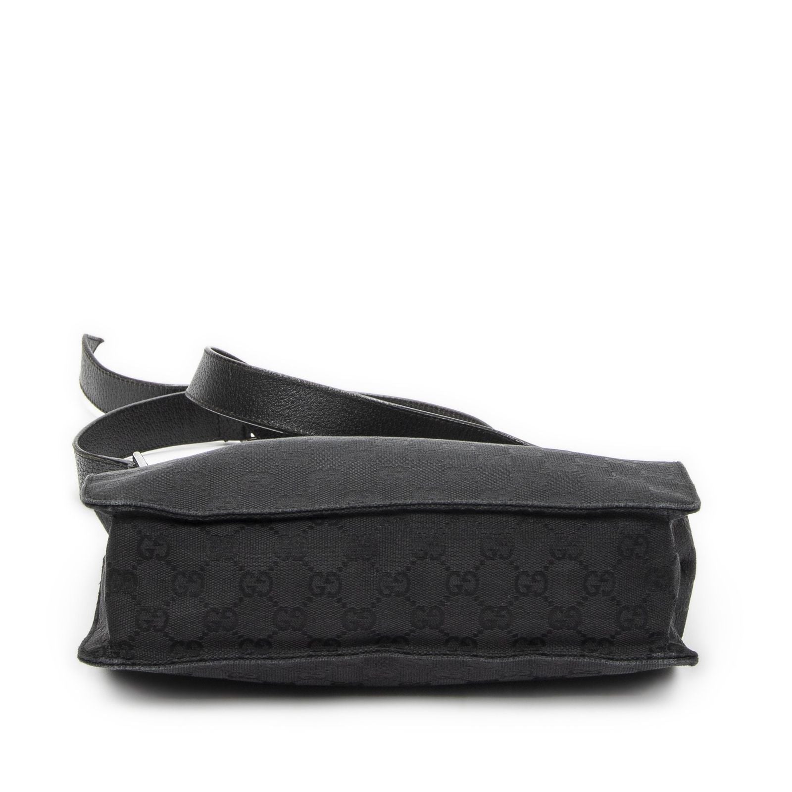 Gucci Eclipse Crossbody Shoulder Bag Black GG Canvas — view 6
