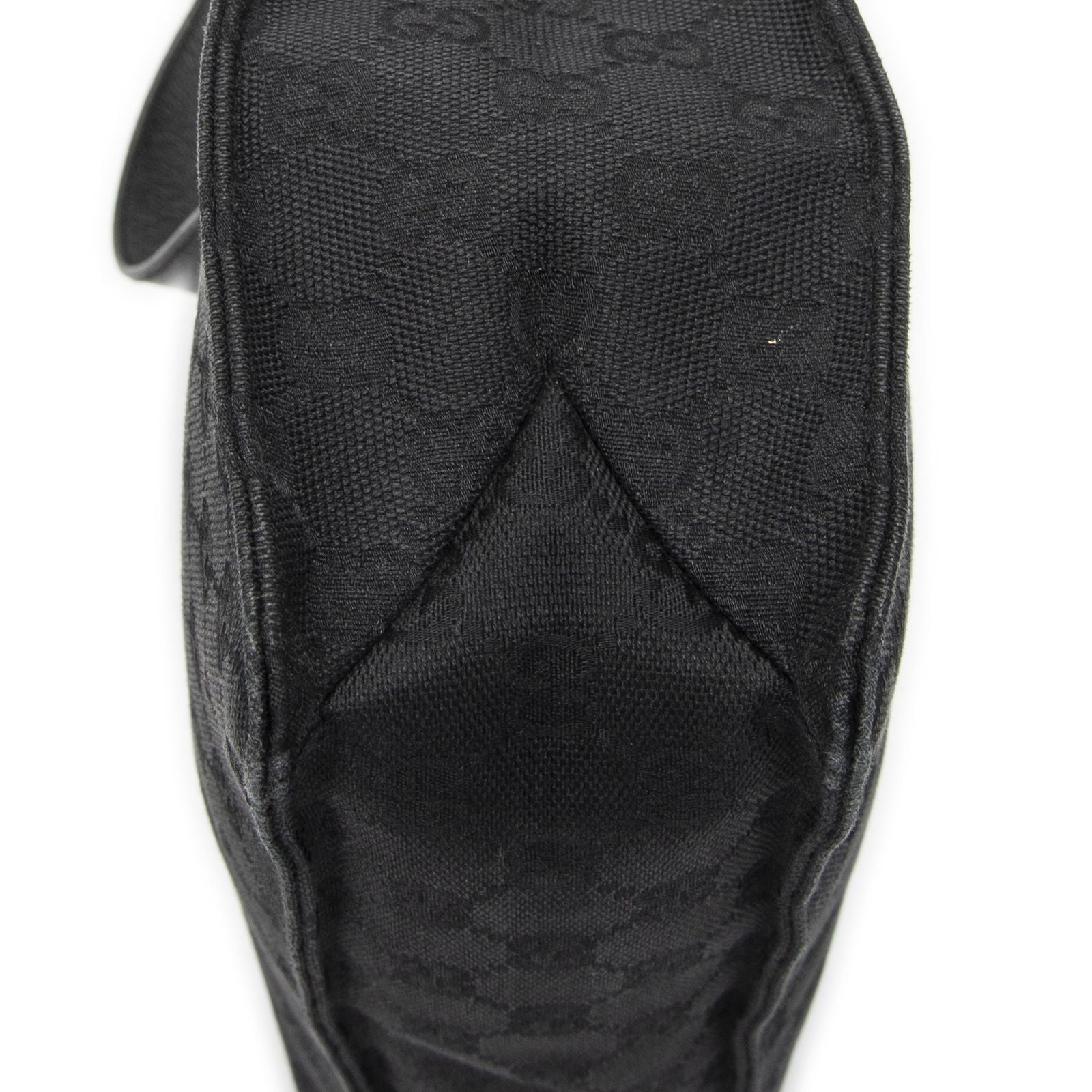 Gucci Eclipse Crossbody Shoulder Bag Black GG Canvas — view 8