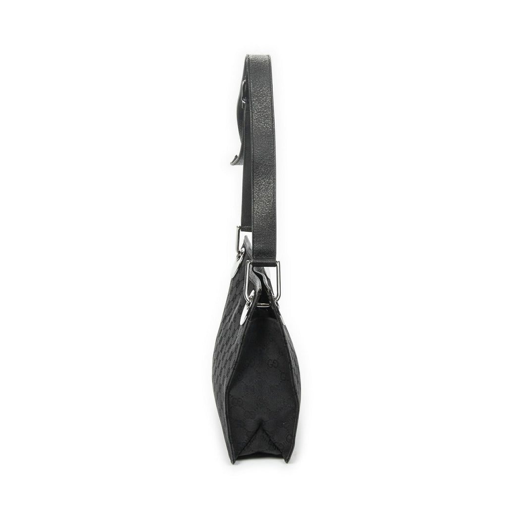 Gucci Eclipse Crossbody Shoulder Bag Black GG Canvas — view 3