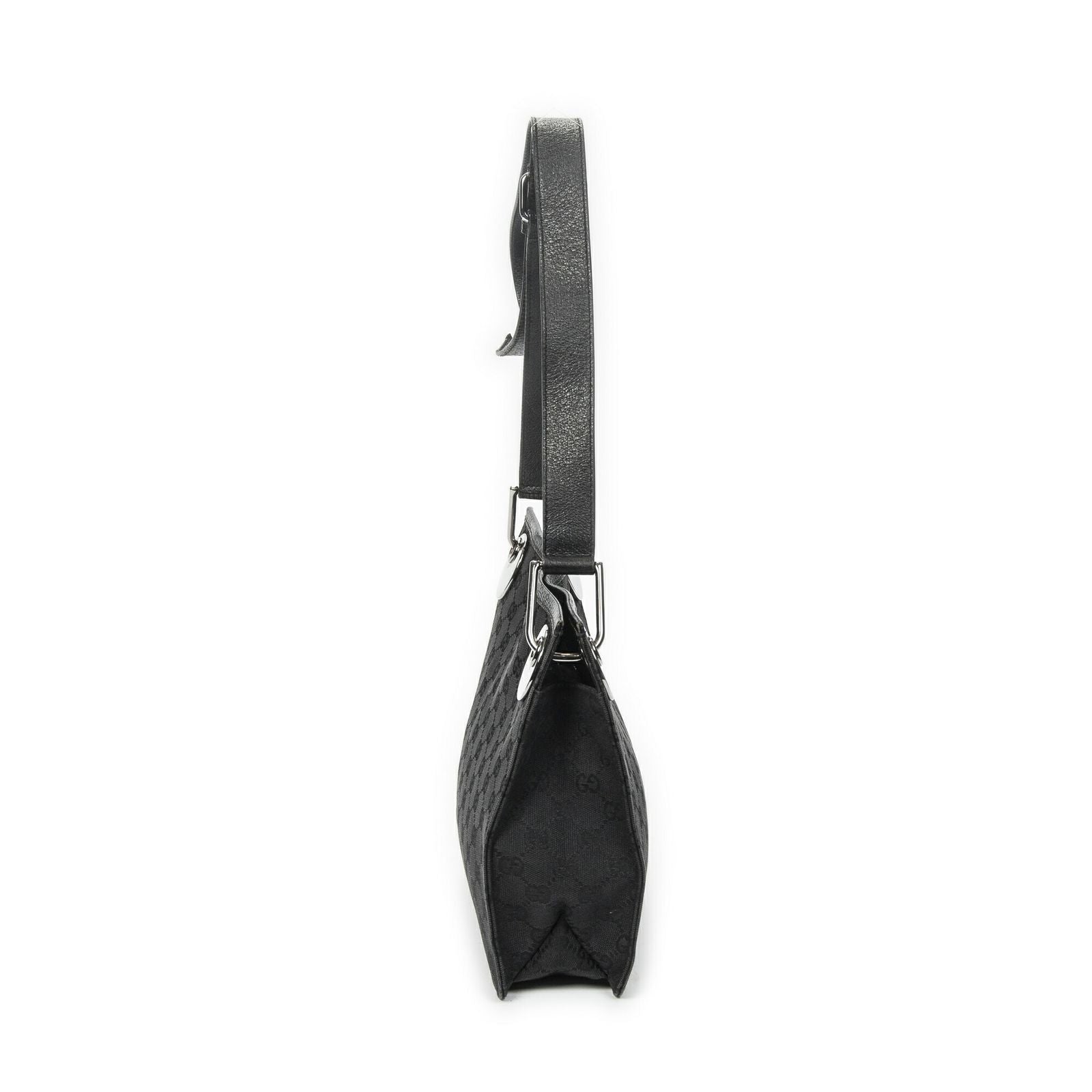 Gucci Eclipse Crossbody Shoulder Bag Black GG Canvas — view 3