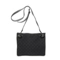 Gucci Eclipse Crossbody Shoulder Bag Black GG Canvas