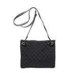 Gucci Eclipse Crossbody Shoulder Bag Black GG Canvas