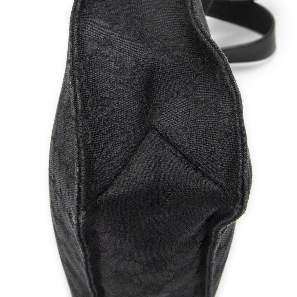 Gucci Eclipse Crossbody Shoulder Bag Black GG Canvas — view 7