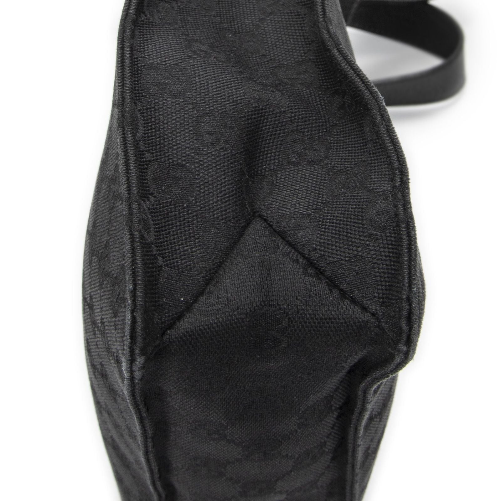Gucci Eclipse Crossbody Shoulder Bag Black GG Canvas — view 7