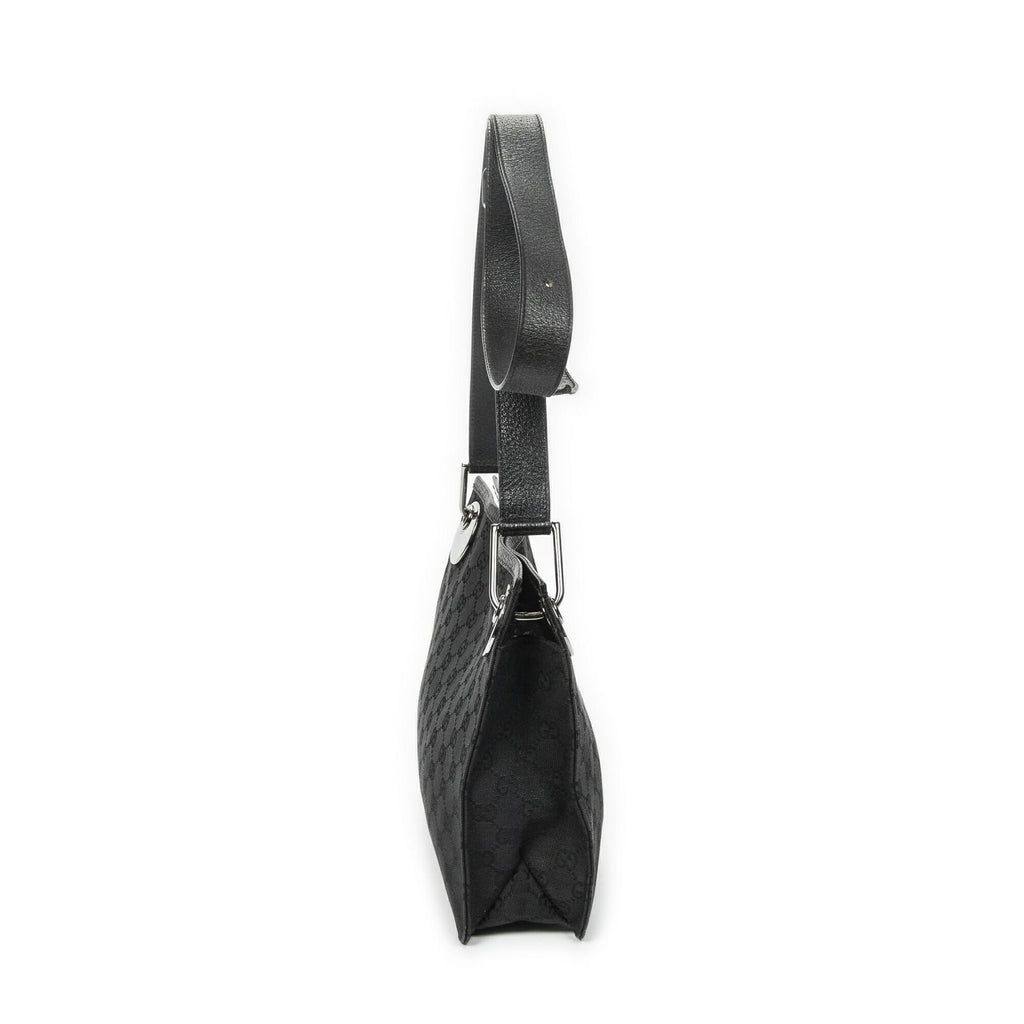 Gucci Eclipse Crossbody Shoulder Bag Black GG Canvas — view 4