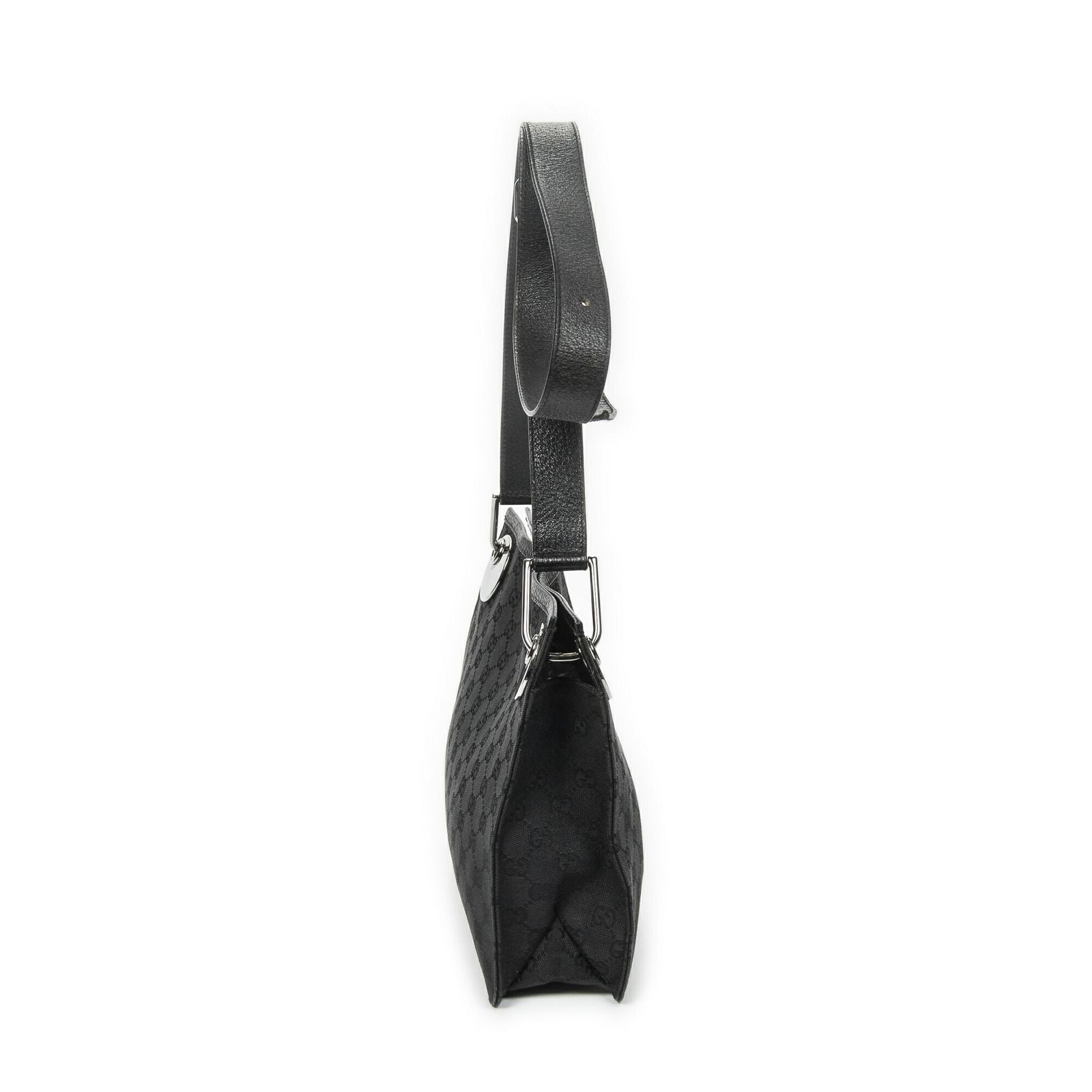 Gucci Eclipse Crossbody Shoulder Bag Black GG Canvas — view 4